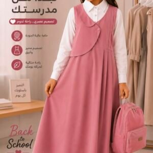 مريول ابتدائي وردي
