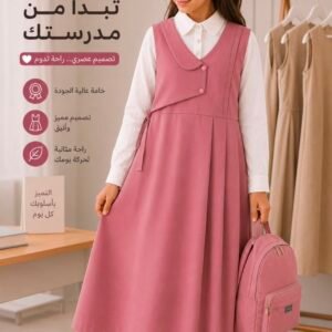 مريول ابتدائي وردي